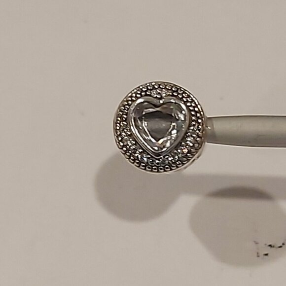 Auth PANDORA *RETIRED* Sterling Silver ESSENCE Passion Heart w/CZ's 796081CZ - Picture 7 of 12